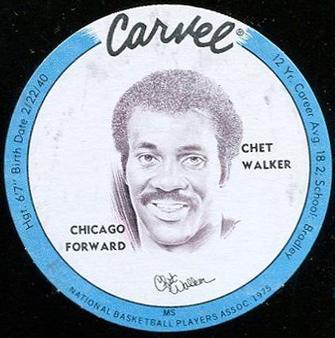 1975 Carvel Discs #NNO Chet Walker Front