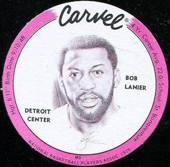 1975 Carvel Discs #NNO Bob Lanier Front