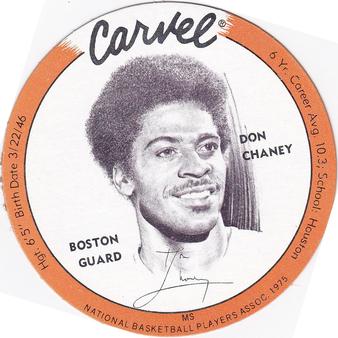 1975 Carvel Discs #NNO Don Chaney Front