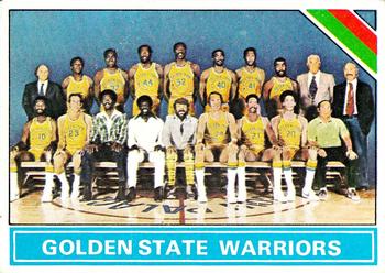 1975-76 Topps #209 Golden State Warriors Front
