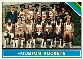 1975-76 Topps #210 Houston Rockets Front