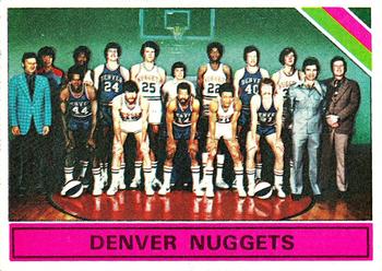 1975-76 Topps #321 Denver Nuggets Front