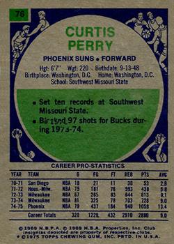 1975-76 Topps #76 Curtis Perry Back