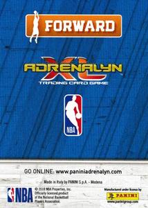 2018-19 Panini NBA Stickers European - Adrenalyn XL #C71 Jaren Jackson Jr. Back