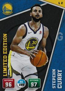 2018-19 Panini NBA Stickers European - Adrenalyn XL Limited Edition #L2 Stephen Curry Front