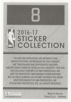 2016-17 Panini Stickers (European Edition) #8 Kobe Bryant Back