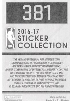 2016-17 Panini Stickers (European Edition) #381 Stephen Curry Back