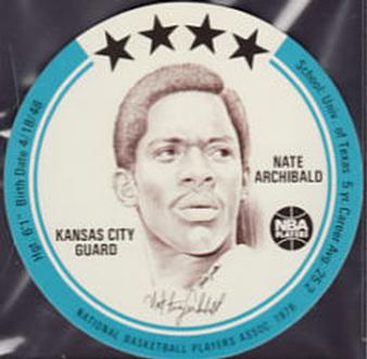1976 Buckmans Discs #NNO Nate Archibald Front
