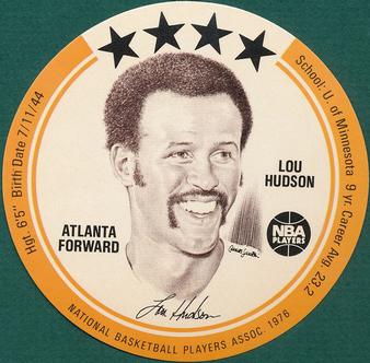 1976 Buckmans Discs #NNO Lou Hudson Front