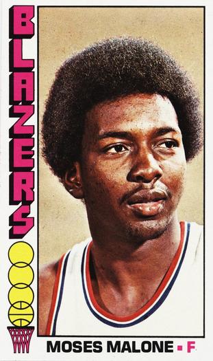 1976-77 Topps #101 Moses Malone Front