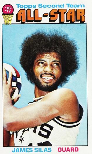 1976-77 Topps #134 James Silas Front