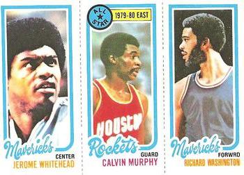 1980-81 Topps #17 / 70 / 71 Jerome Whitehead / Calvin Murphy / Richard Washington Front