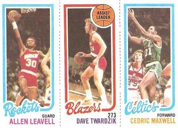 1980-81 Topps #39 / 106 / 197 Allen Leavell / Dave Twardzik / Cedric Maxwell Front