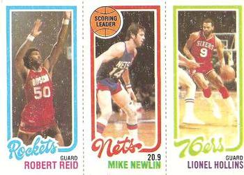 1980-81 Topps #110 / 153 / 182 Robert Reid / Mike Newlin / Lionel Hollins Front
