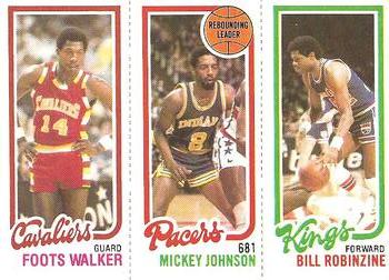 1980-81 Topps #60 / 113 / 130 Foots Walker / Mickey Johnson / Bill Robinzine Front