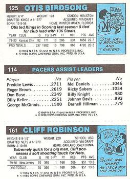 1980-81 Topps #114 / 125 / 161 Cliff Robinson / Johnny Davis / Otis Birdsong Back