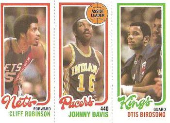 1980-81 Topps #114 / 125 / 161 Cliff Robinson / Johnny Davis / Otis Birdsong Front