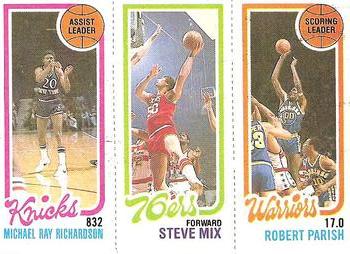 1980-81 Topps #92 / 165 / 185 Micheal Ray Richardson / Steve Mix / Robert Parish Front