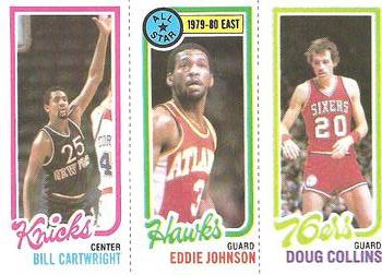 1980-81 Topps #13 / 166 / 179 Bill Cartwright / Eddie Johnson / Doug Collins Front