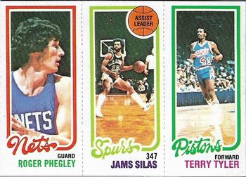 1980-81 Topps #91 / 160 / 206 Roger Phegley / James Silas / Terry Tyler Front