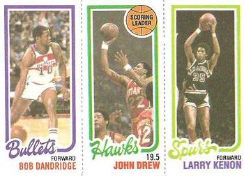 1980-81 Topps #19 / 209 / 246 Bob Dandridge / John Drew / Larry Kenon Front