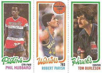 1980-81 Topps #86 / 93 / 126 Phil Hubbard / Robert Parish / Tom Burleson Front
