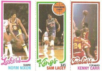1980-81 Topps #54 / 123 / 141 Norm Nixon / Sam Lacey / Kenny Carr Front