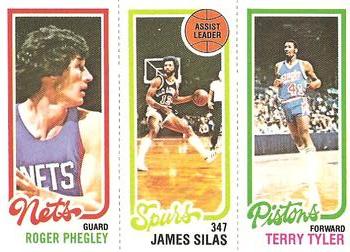 1980-81 Topps #91 / 160 / 206 Roger Phegley / James Silas / Terry Tyler Front