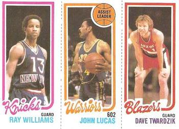 1980-81 Topps #94 / 173 / 202 Ray Williams / John Lucas / Dave Twardzik Front