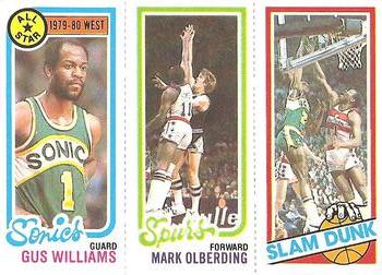 1980-81 Topps #12 / 210 / 255 Gus Williams / Mark Olberding / James Bailey Front