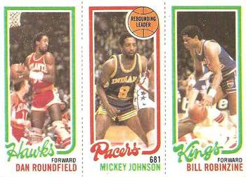 1980-81 Topps #29 / 113 / 130 Dan Roundfield / Mickey Johnson / Bill Robinzine Front