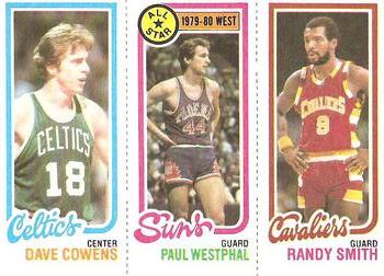 1980-81 Topps #16 / 36 / 59 Dave Cowens / Paul Westphal / Randy Smith Front