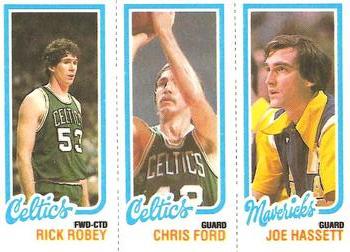 1980-81 Topps #37 / 40 / 66 Rick Robey / Chris Ford / Joe Hassett Front