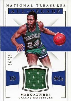 2018-19 Panini National Treasures - All-Decade Materials #ADM-MA Mark Aguirre Front