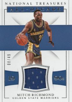 2018-19 Panini National Treasures - All-Decade Materials #ADM-MR Mitch Richmond Front
