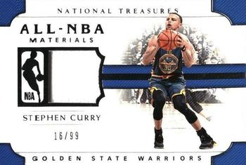 2018-19 Panini National Treasures - All-NBA Materials #NBA-SCY Stephen Curry Front