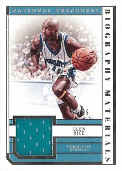 2018-19 Panini National Treasures - Biography Materials #BM-GRC Glen Rice Front