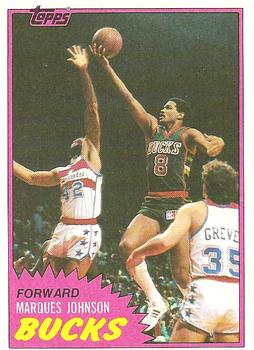 1981-82 Topps #24 Marques Johnson Front