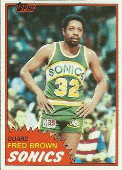 1981-82 Topps #43 Fred Brown Front