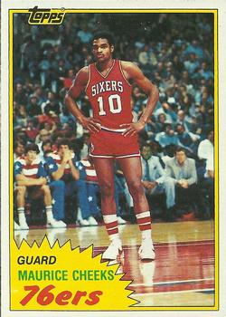 1981-82 Topps #E90 Maurice Cheeks Front