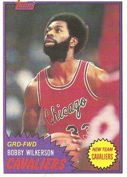 1981-82 Topps #MW70 Bobby Wilkerson Front