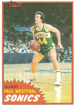 1981-82 Topps #W101 Paul Westphal Front
