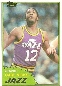 1981-82 Topps #W104 Carl Nicks Front