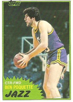 1981-82 Topps #W105 Ben Poquette Front