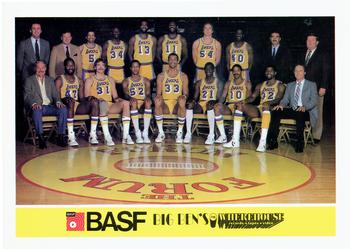 1982-83 BASF Los Angeles Lakers #NNO Team Card Front