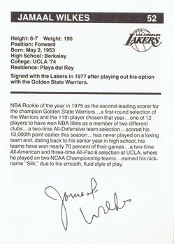 1983-84 BASF Los Angeles Lakers  #12 Jamaal Wilkes Back