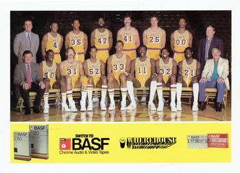 1983-84 BASF Los Angeles Lakers  #14 Team Photo Front