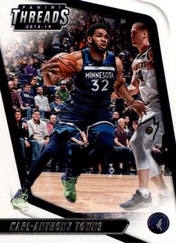 2018-19 Panini Threads #90 Karl-Anthony Towns Front