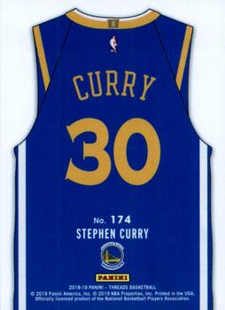 2018-19 Panini Threads #174 Stephen Curry Back