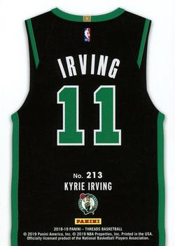 2018-19 Panini Threads #213 Kyrie Irving Back